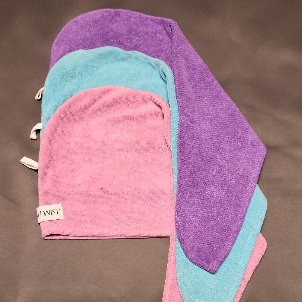 Towel Set - Pink, Blue, and Purple